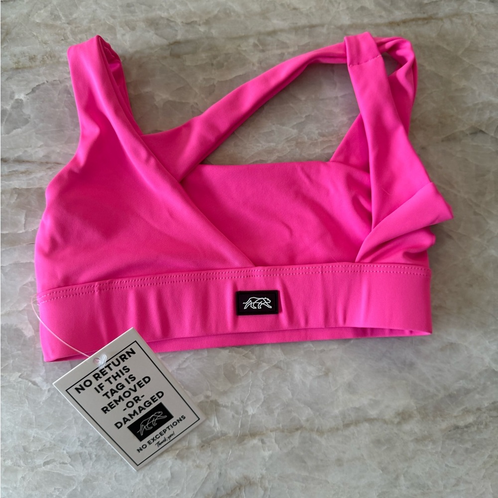 Pink Kids Sports Bra